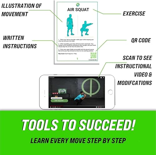 Miniatura 9 de Pro - Juego de mesa de fitness | Maestros, entrenadores y padres de PE Uso para entrenamientos grupales, ejercicio en casa y educación física |