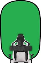 Green Screen Backdrop, 58in Portable Green Screen Chair with Stand Double Sided Foldable Green Background, Chroma Key, for Photography Streaming Gaming Photo Zoom Video Chats and Meeting