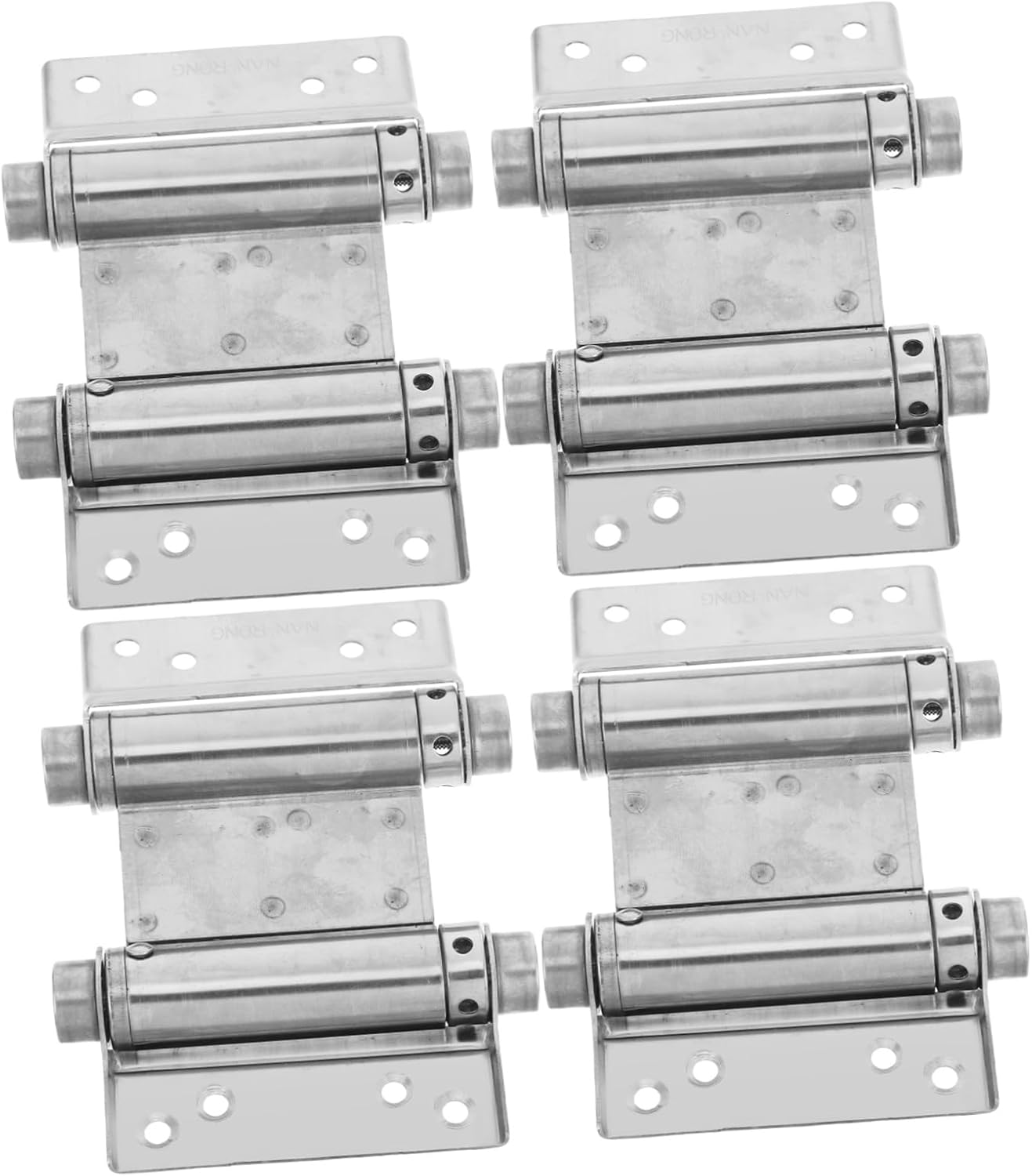 Stainless Steel Hinges Automatic Closing Hinges for Doors Cabinets Gates 3-inch Double Spring DIY Install