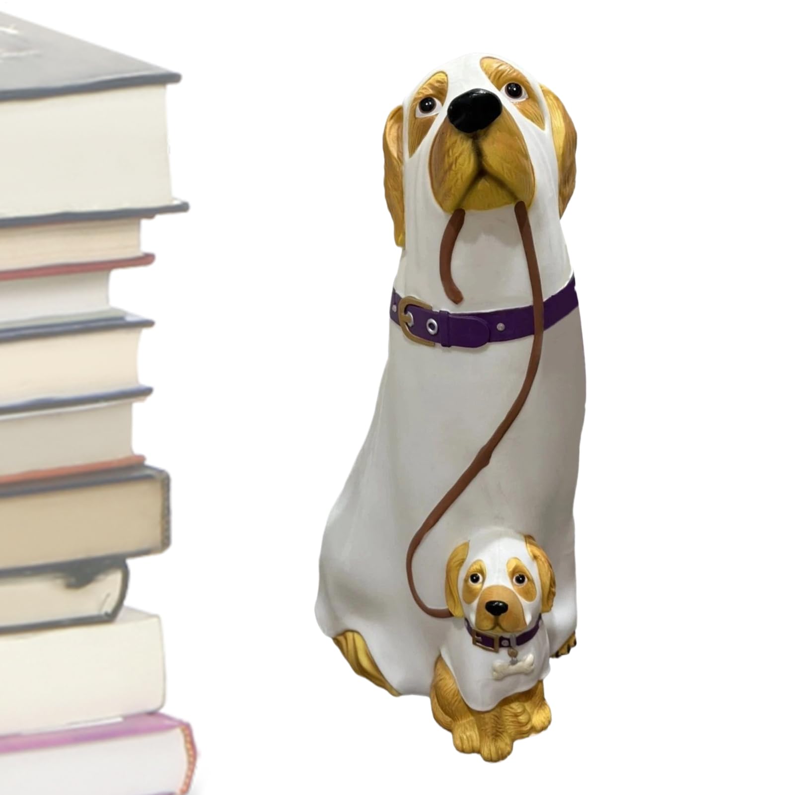 Statuette de chien en résine moderne pour la décoration de table de chevet et maison