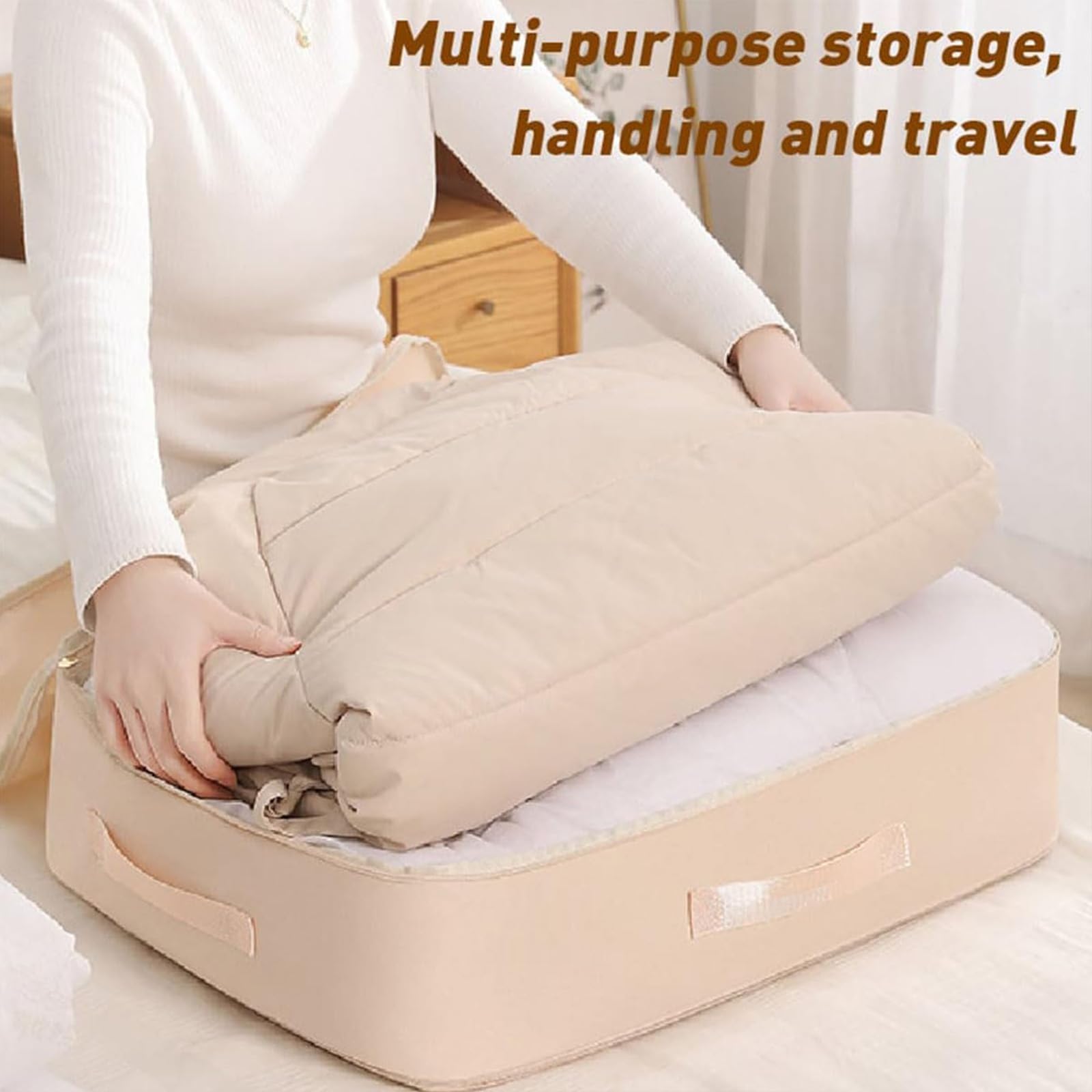 Grande capacità di compressione piumino Storage Bag Ultra salvaspazio comprimibile borse trasloco rosa XL Size ideale per casa e viaggi soluzioni di archiviazione
