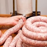 Vista 5 de Tripas comestibles para salchichas secas, tubos de tripas comestibles para salchichas caseras deliciosas, para fabricantes de salchichas