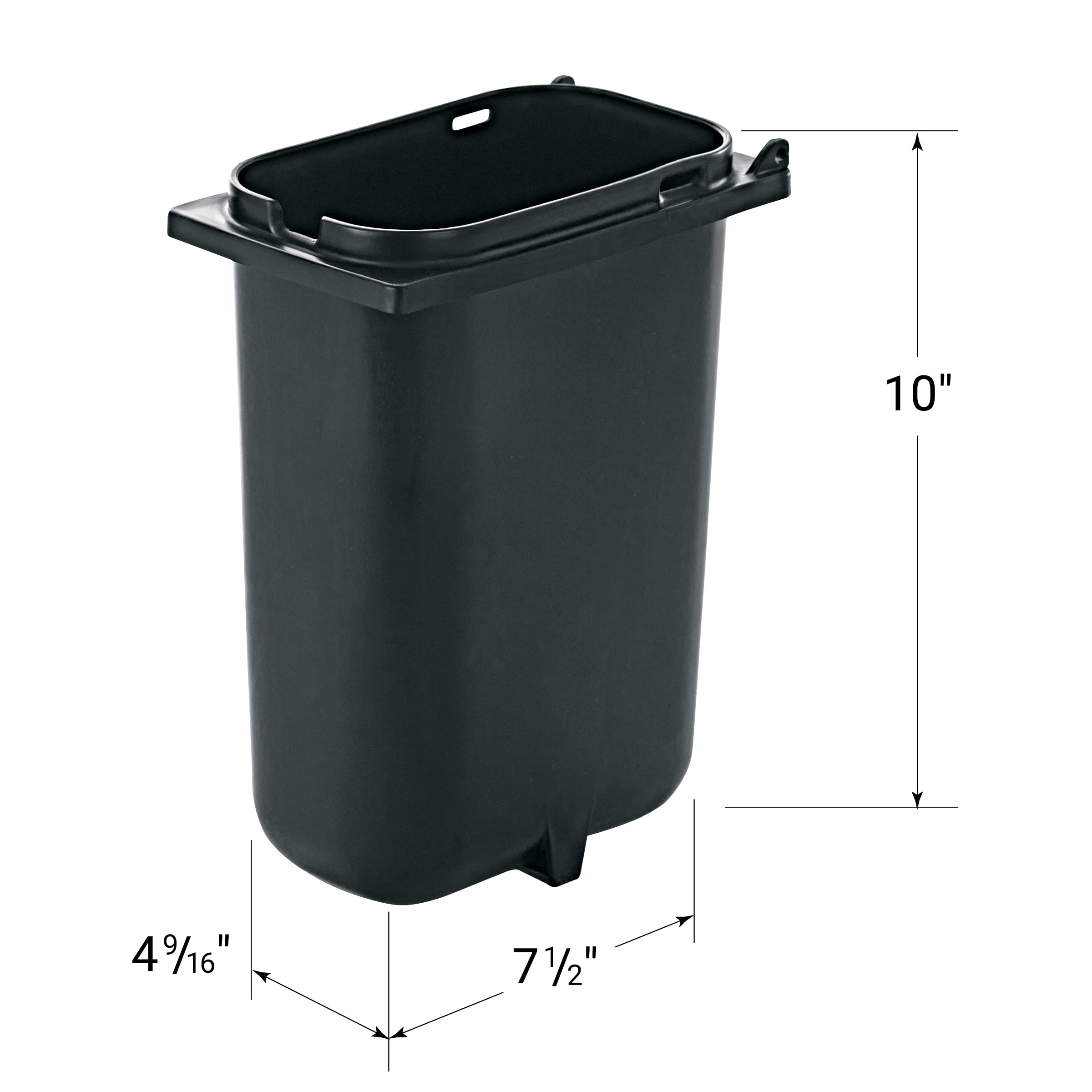 Server Products 83149 Deep Fountain Jar for Countertop Condiment Sauce and Heated Toppings Dispenser, NSF-Certified Plastic, 3.5 Quart, Black, Compatible with Server Pump Dispenser Model 82120