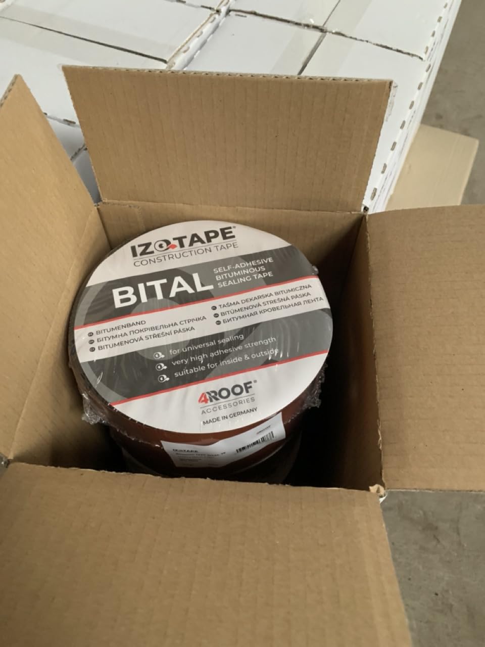 IZOTAPE BITAL | Elastomerowa taśma bitumiczna z folią aluminiową | Uszczelnianie spoin, pęknięć, rynien i dachów | Do metalu, plastiku, betonu i szkła | Wodoodporna