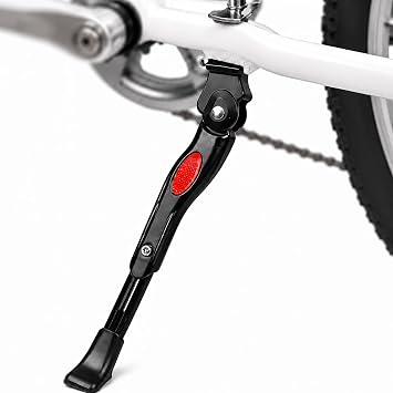 Adjustable Bike Kickstand, Aluminum Alloy Rear Mount Bicycle Kickstand, Non-Slip Stable Bike Stand