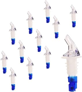 Measured Alcohol Bottle Pourer 7/8 OZ Blue, Without Collar, Barware (12 PC)