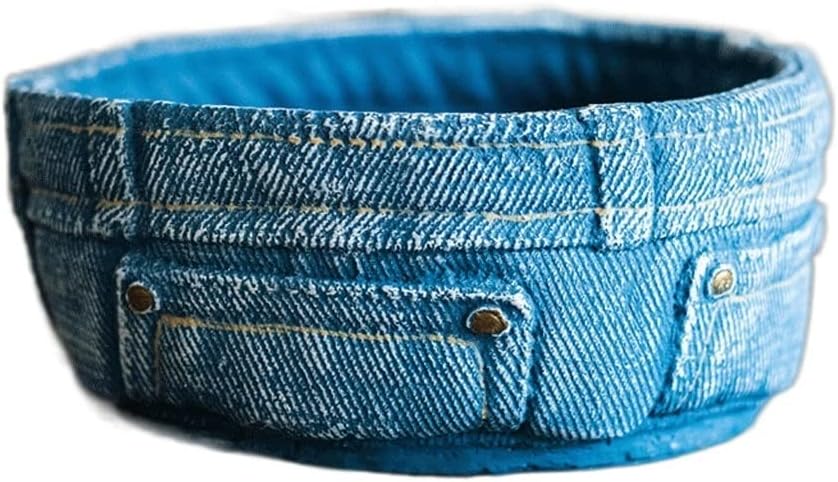 Aeration Fabric Pots Nordic Creative Jeans Pocket Flower Pot Desktop Decoration Potted Plant Suitable for Vegetable Flower Planting Tree Plant Bag Grow Bags (Color : B(12.5 * 10cm)) (C(20 * 9cm))