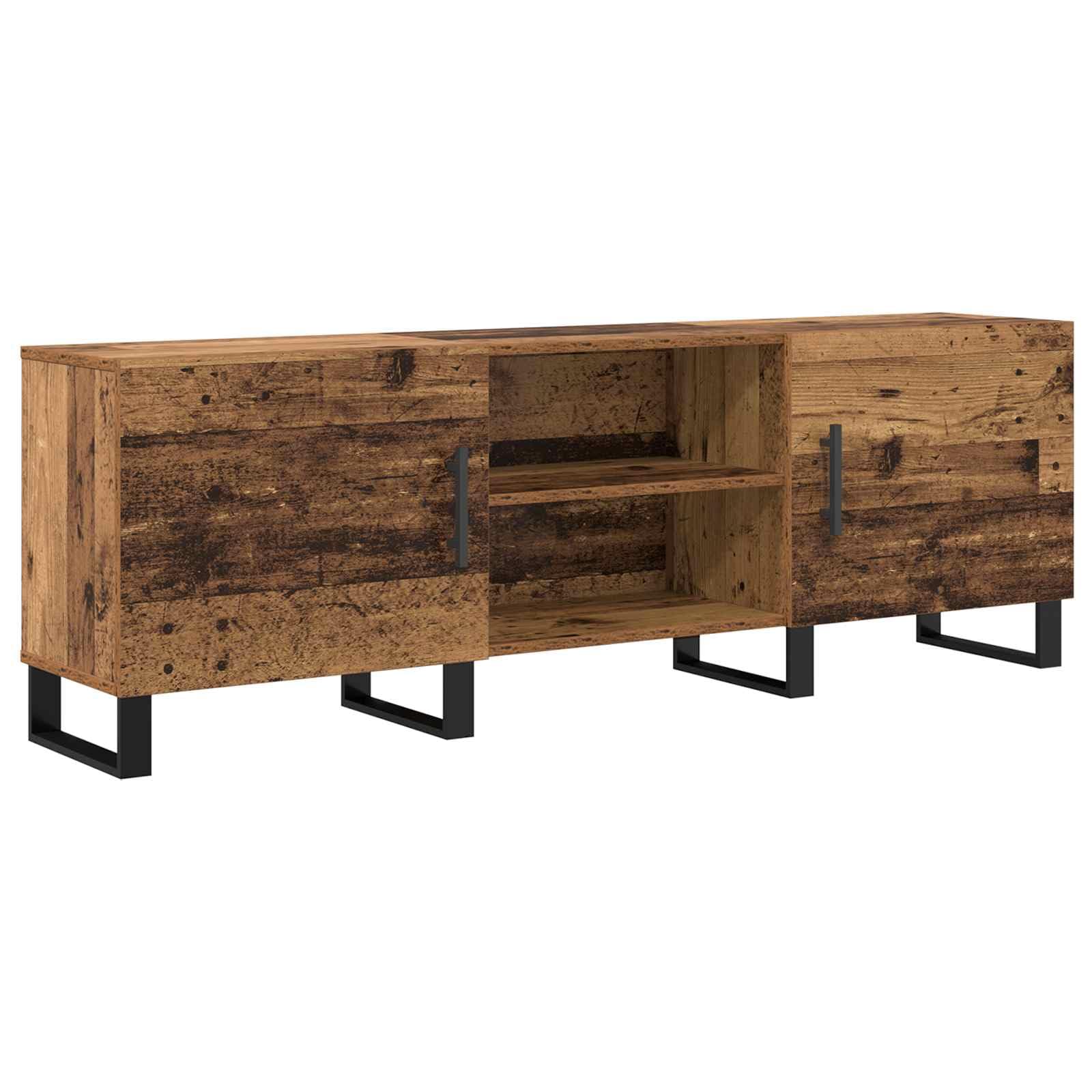 Mobile basso per TV, effetto legno anticato, 150 x 30 x 50 cm, in