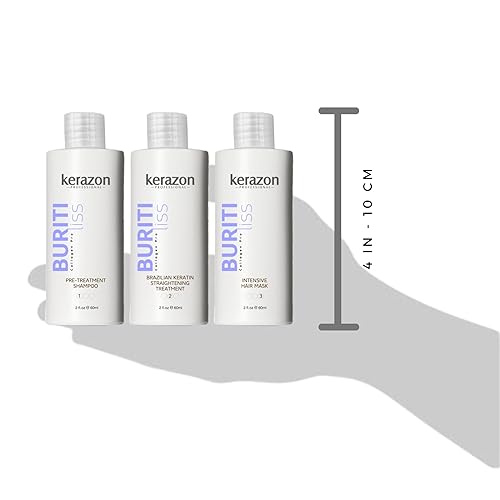Miniatura 34 de Tratamiento de queratina brasileña 34fl.oz/1L Tratamiento de Keratina Brasilera Importada KIT w/bombas Buriti Liss by KERAZON
