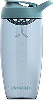 Vista 21 de Promixx Pursuit - Botella mezcladora de proteínas (32 onzas) – Mezclador silencioso sin bola, tapa a prueba de fugas, BPA/BPS y ECOZEN sin ftalatos