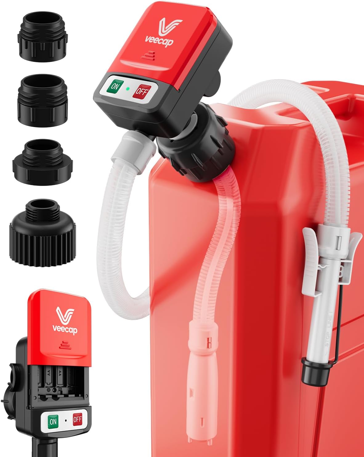Automatic electric fuel transfer pump with auto-stop and leak-proof design