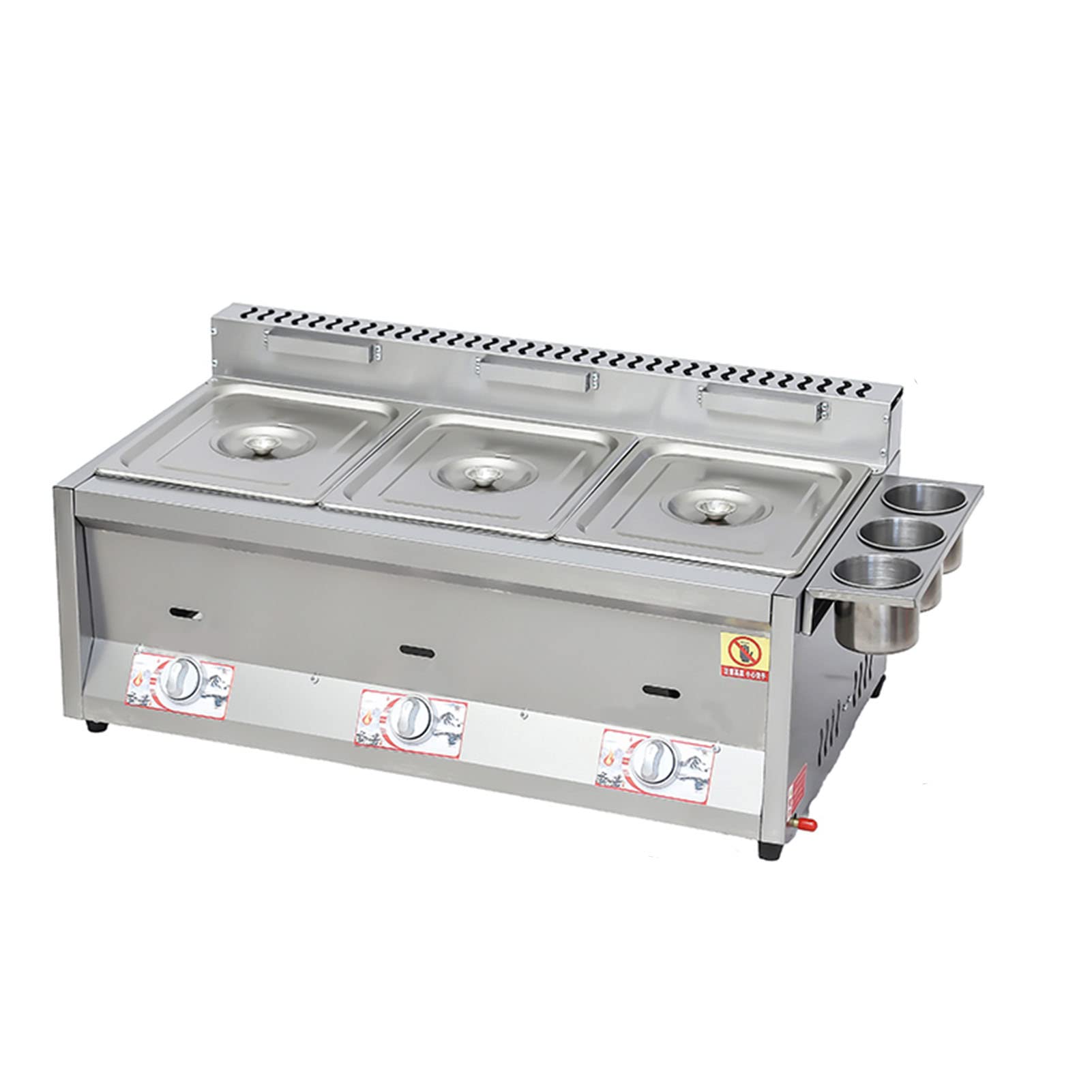 Freidora comercial exterior a gas propano, cocina con doble cesta de acero para grandes reuniones