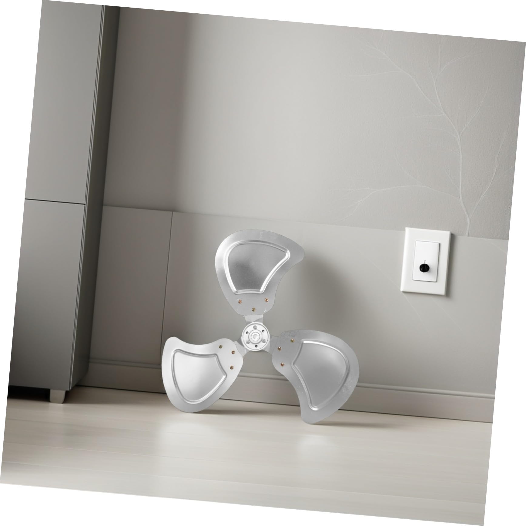 NUOBESTY Ventilador de Aluminio de Repuesto Ideales para Decoración Verano Aspas y Larga Vida Útil Fácil Mantenimiento para Ventilador de Piso en Fábricas y Espacios Comerciales