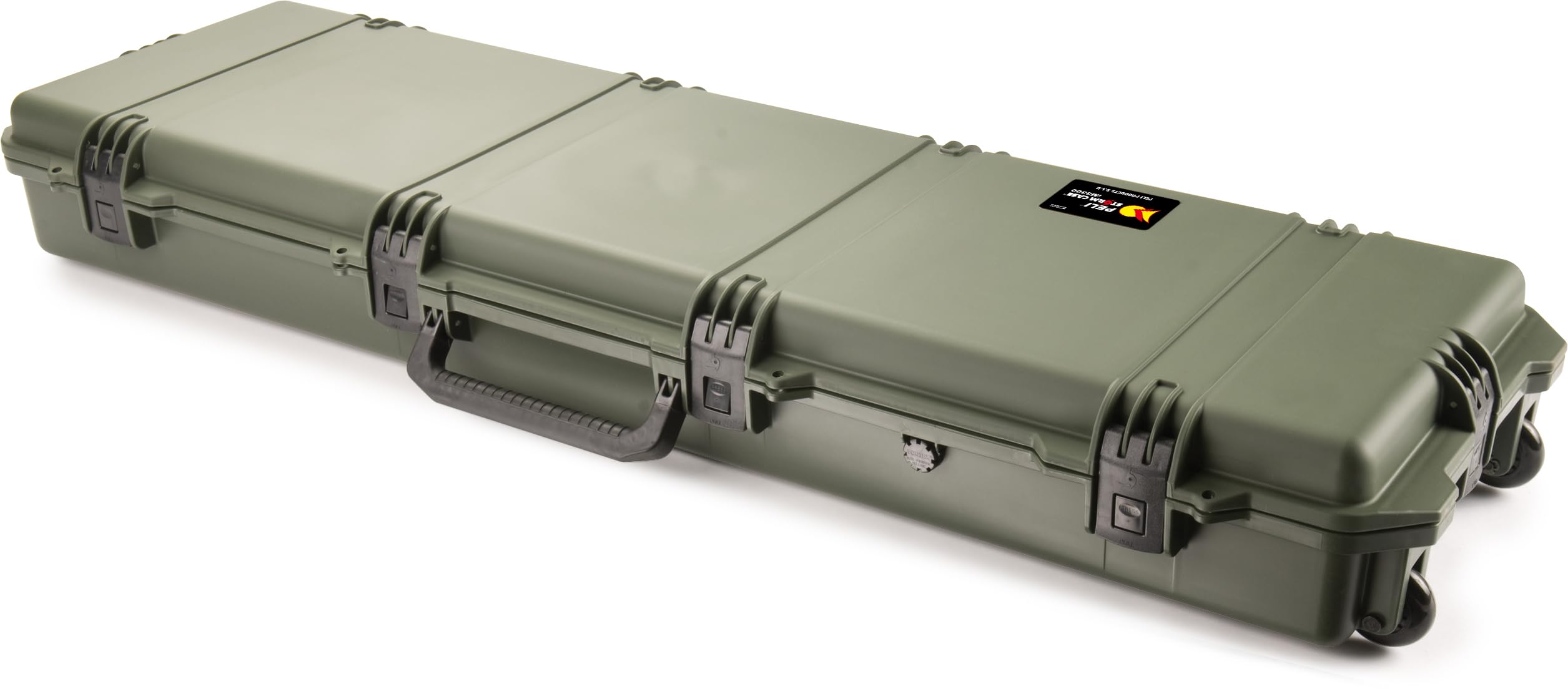 PELI IM3300 valigia protettiva; protezione superiore per attrezzature di valore come equipaggiamenti lunghi, trasporto fucili e attrezzature professionali; impermeabile; 69L;senza schiuma; Verde oliva