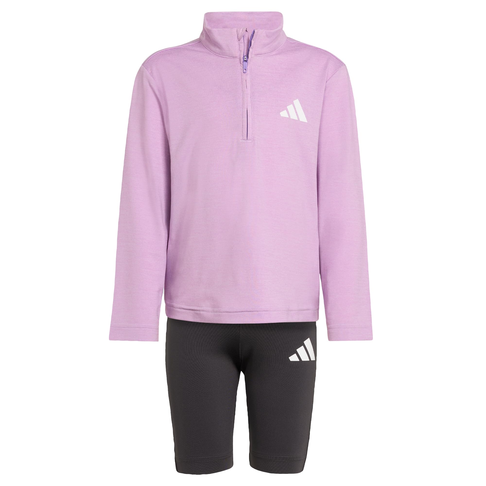 adidas Girl's GOTO PZ SPORTS SET, active purple/ice lavender/white, 4-5 Years