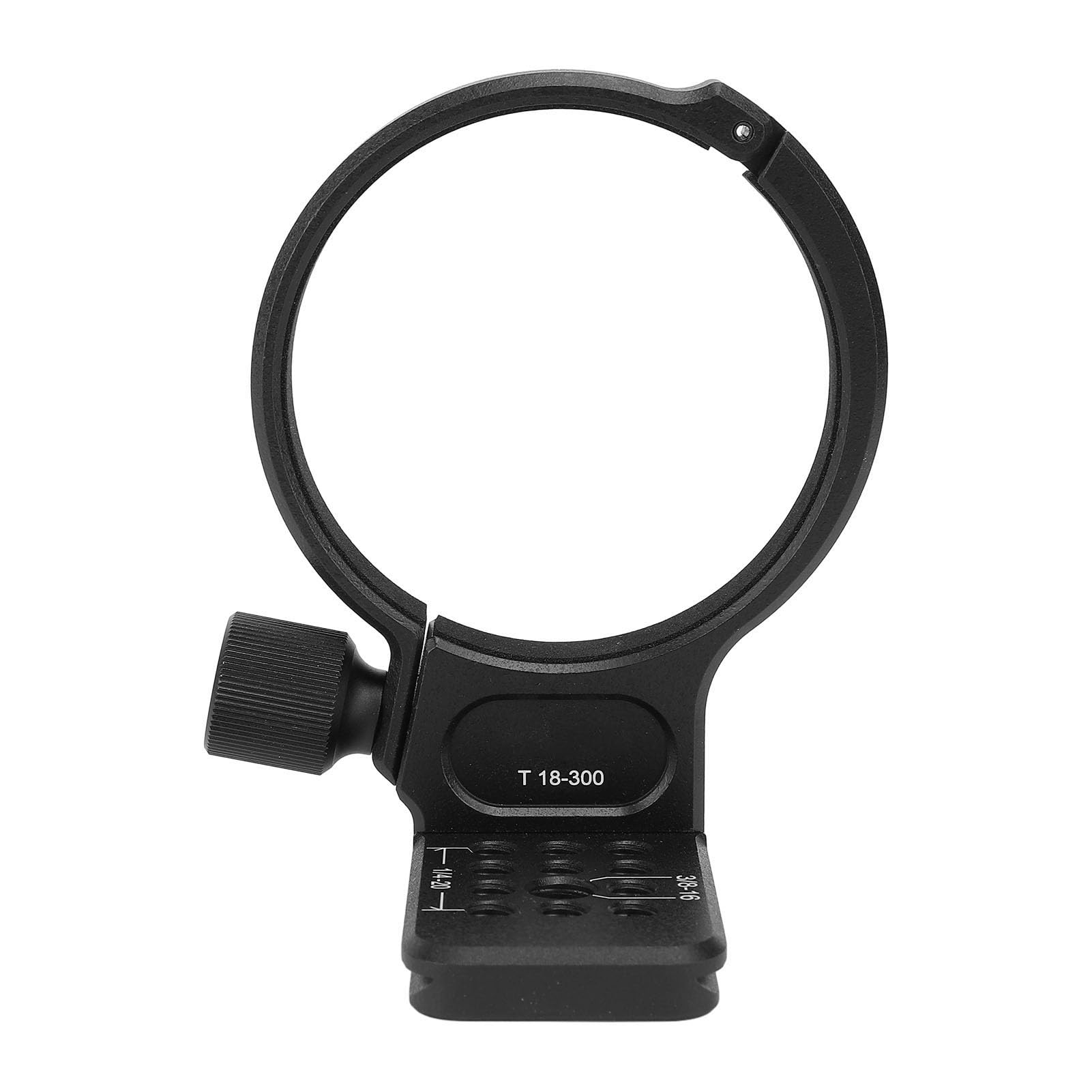 Lens Collar Tripod Mount Ring, 18 300mm F3.5 6.3 Lens Aluminum Alloy with Quick Release Plate for Arca Tripod Ball Heads, Panoramic Heads, and Clamps