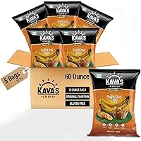 Vista 9 de Kava's Chips de plátano lima 2.5 oz (70g) - Sin gluten - Chips veganos - Snacks saludables