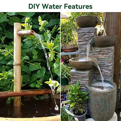 Antfraer Solar Water Pump 20W, Solar Water Fountain Pump 320Gph+ Flow Adjustable With 16.5Ft Cord, 7 Nozzles Solar Fountain Pump For Pond Fish Pond Garden Waterfall Pool Hydroponics Diy Water Features #TOP7