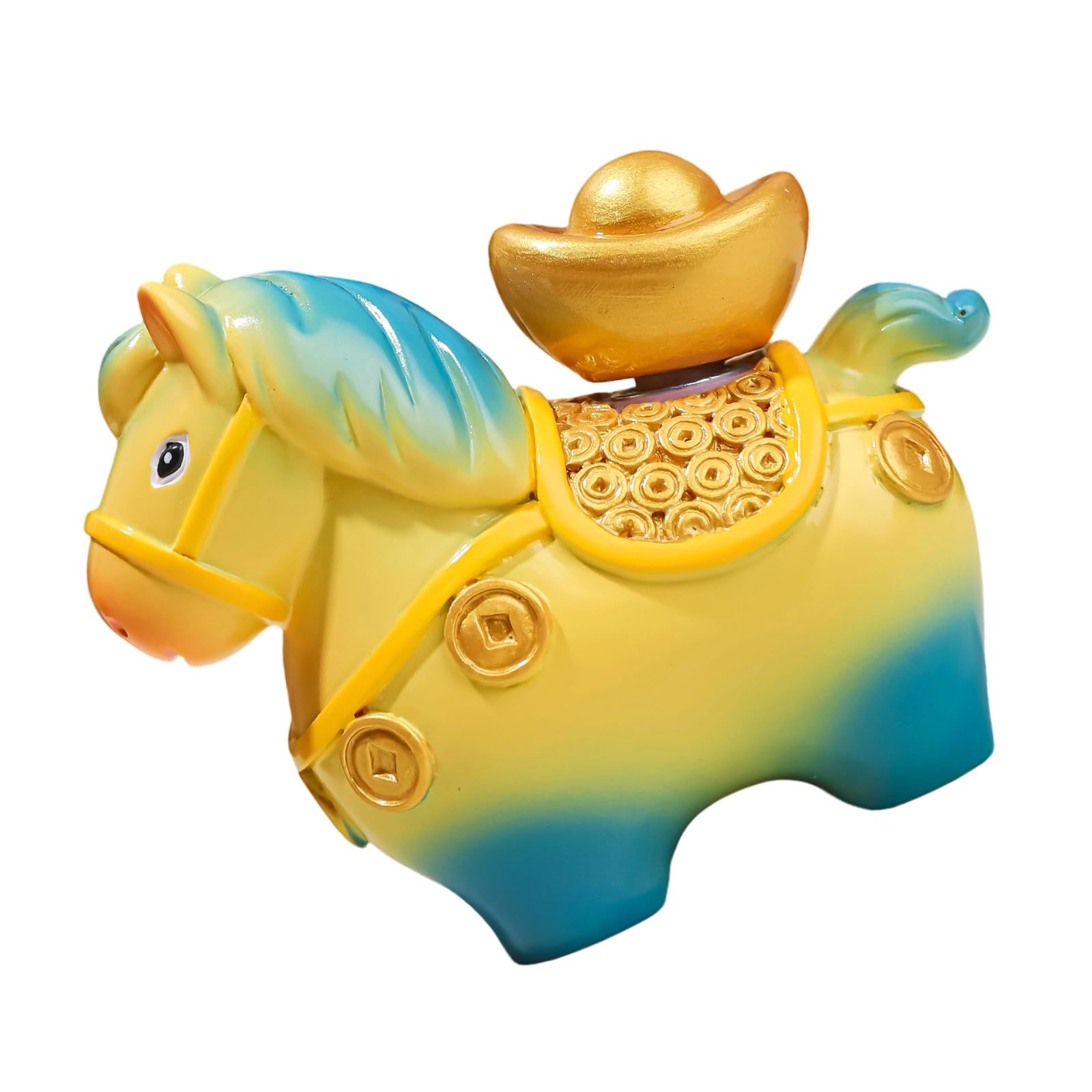 Elnwnnkc Lucky Animal Statue Resin Decoration for Kids Room Decoration and Festival Ambiances with Smooth Surfaces Home Decors Resin Craft Item