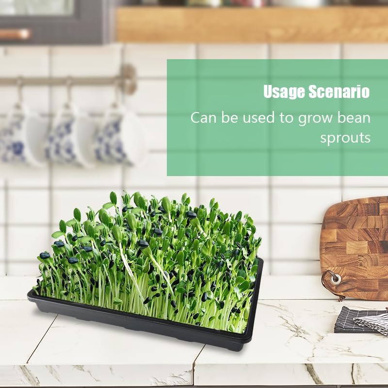 Miniatura 7 de Paquete de 5 bandejas para macetas de vivero, bandeja de transporte y sujeción para plantas para macetas de inicio de semillas, recolección de agua