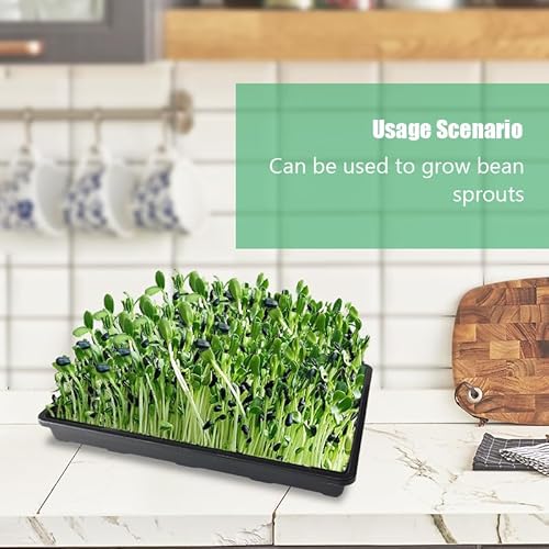 RooTrimmer 5 Pack Nursery Potting Tray, Carrying and Holding Plant Tray for Seeds Starting Pot, Collecting Drainage Water(Black) - Image 7