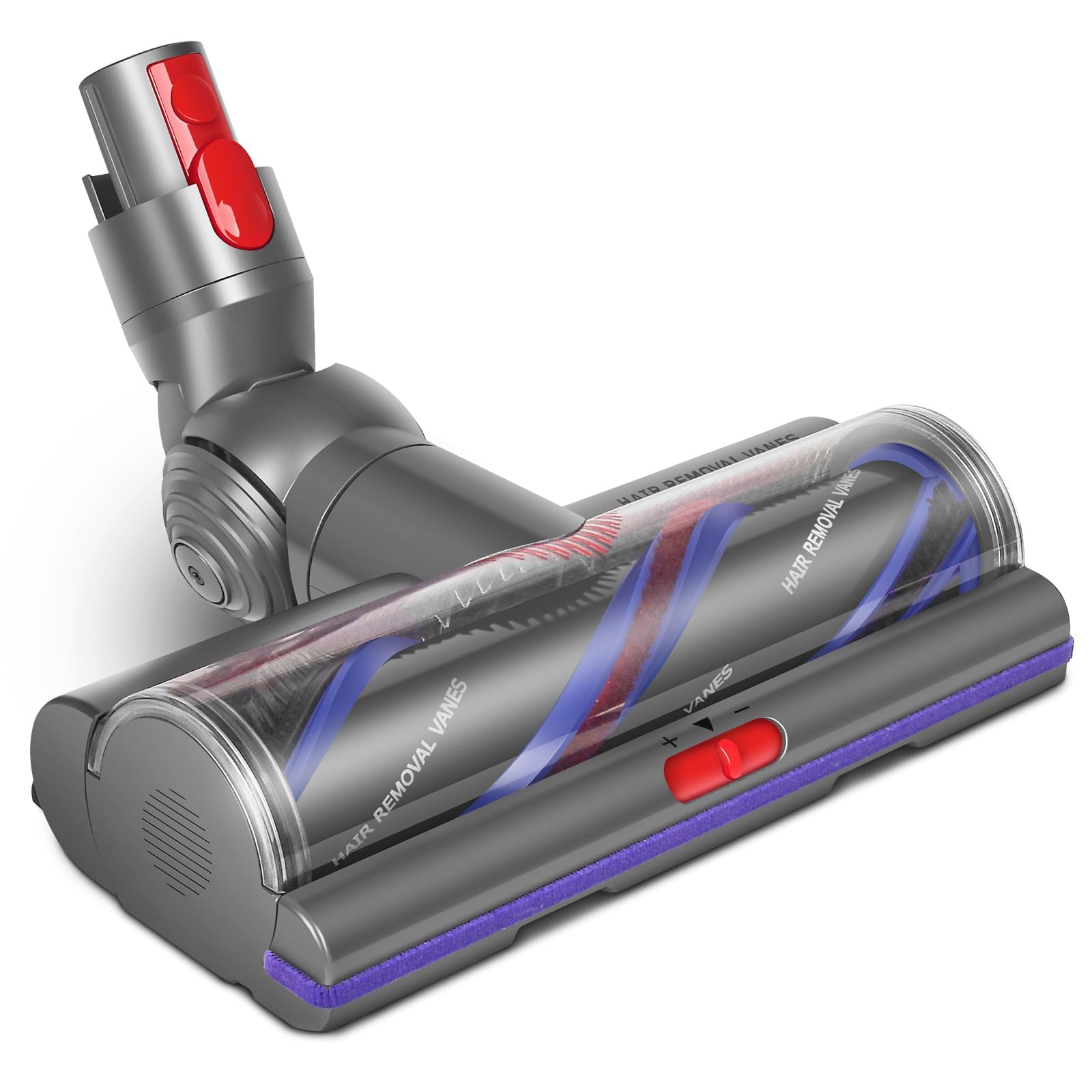 RUKHOOL Upgrade V11 V15 High Torque Vacuum Head Replacement for Dyson V8 V10 V15 V7 Cleaner Head Brush Anti-Tangle Adjustable Suction Power Motorhead Attachment Replace Part for Dyson Accessories