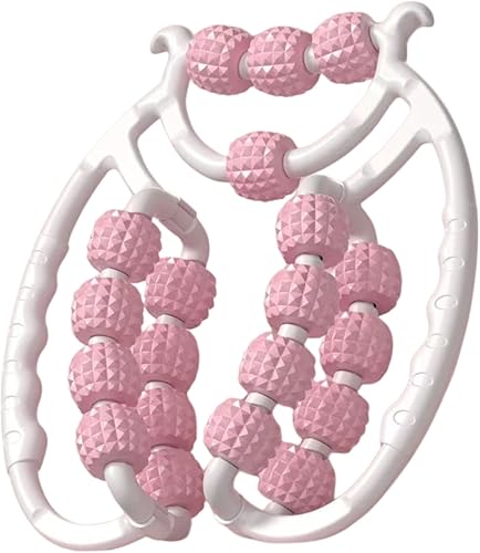 Rodillo masajeador de piernas, rodillo de masaje de tejido profundo de 20 ruedas para piernas, brazos, tenis, codo, alivio del dolor muscular y