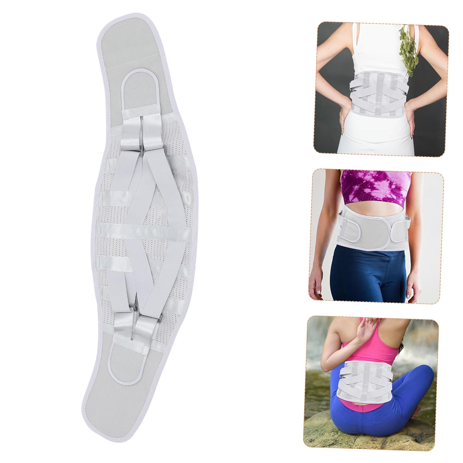 Unisex Breathable Back Brace Support Belt Waist Protector for Relief for Fitness Postpartum