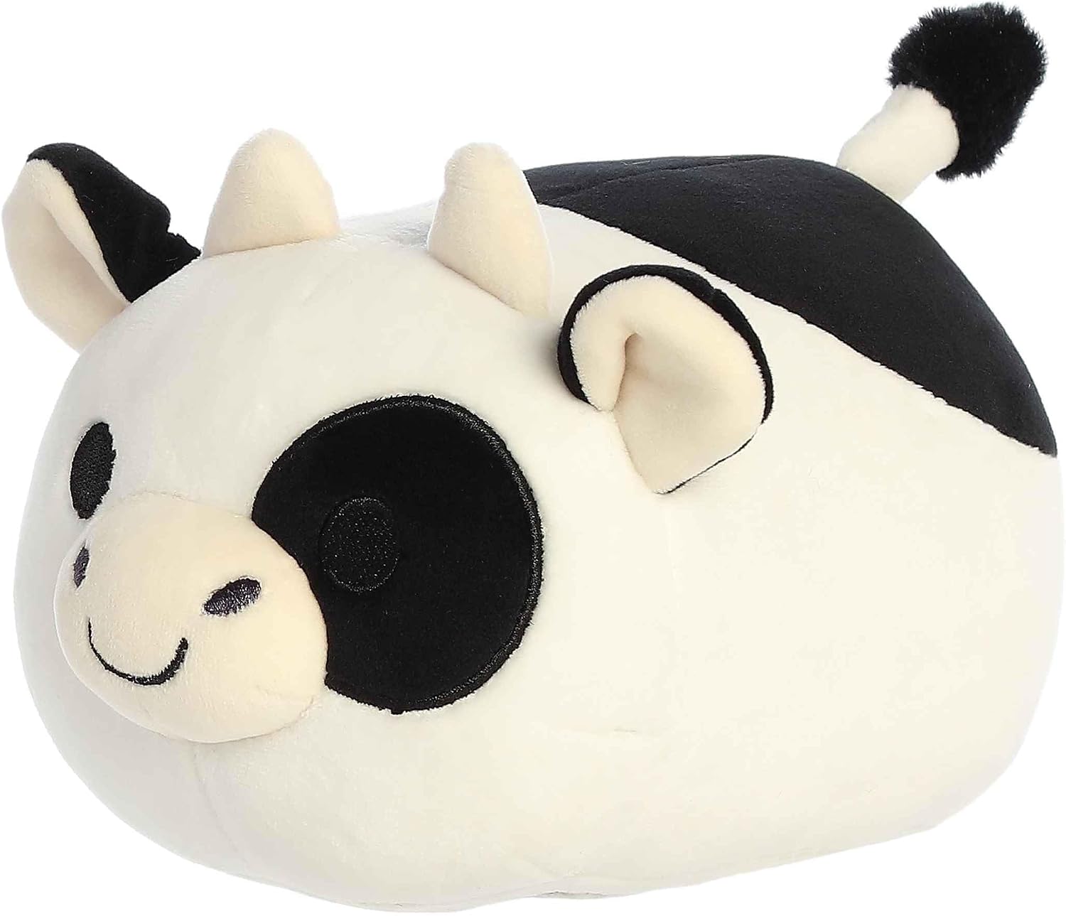 Aurora® Squishy Mooples™ Bessie Black and White™ Stuffed Animal - Soft and Cuddly Toy for Imaginative Play for Adults and Kids - 7 Inches
