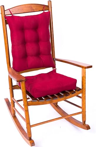 HERMJ Cojines para silla mecedora para interiores y exteriores tela duradera suavidad superior para interiores y exteriores hogar vida en casa juego