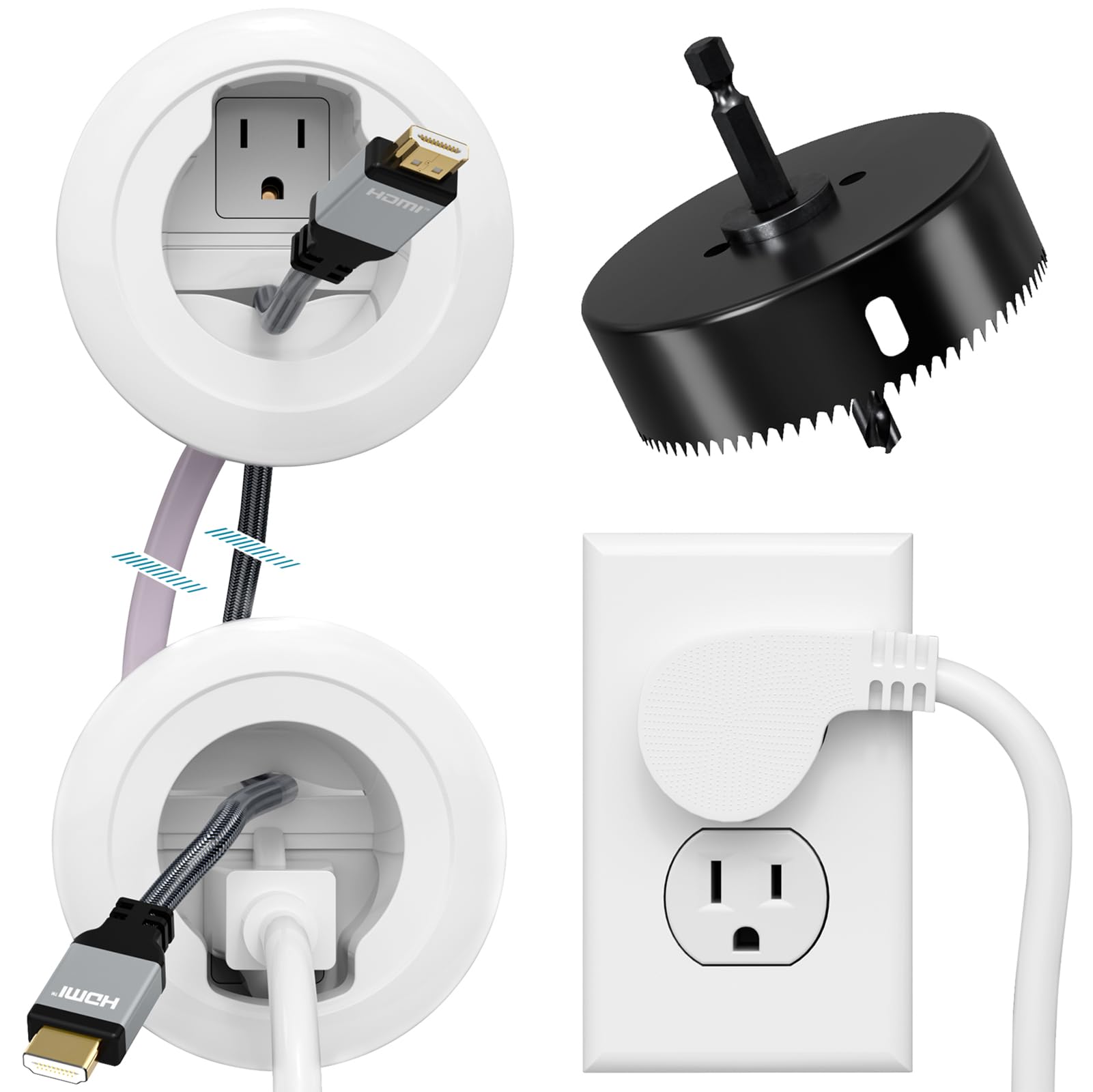 Amazon.com: in Wall Cable Management Kit, Power & Low Voltage Wire