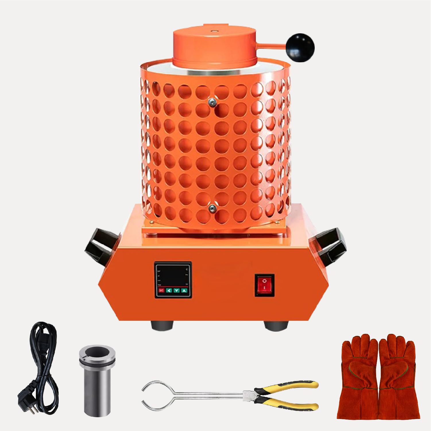 誘導溶解炉　電気溶解炉　金属　卓上　水冷　インゴット Amazon.co.jp: 電気溶解炉 PIDデジタル温度制御溶解炉 1+3KG