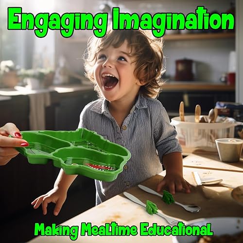 Miniatura 4 de Kids Funwares juego de plato dividido con utensilios para niños, con plato, tenedor y cuchara