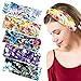 Produktbild REYOK 5 Stück Stirnband Damen Kopfband Haarband Turban Elastische Weiche Stirnband Blumenmuster bedruckt Verdreht Baumwolle für Alltag Yoga Sport Fitness