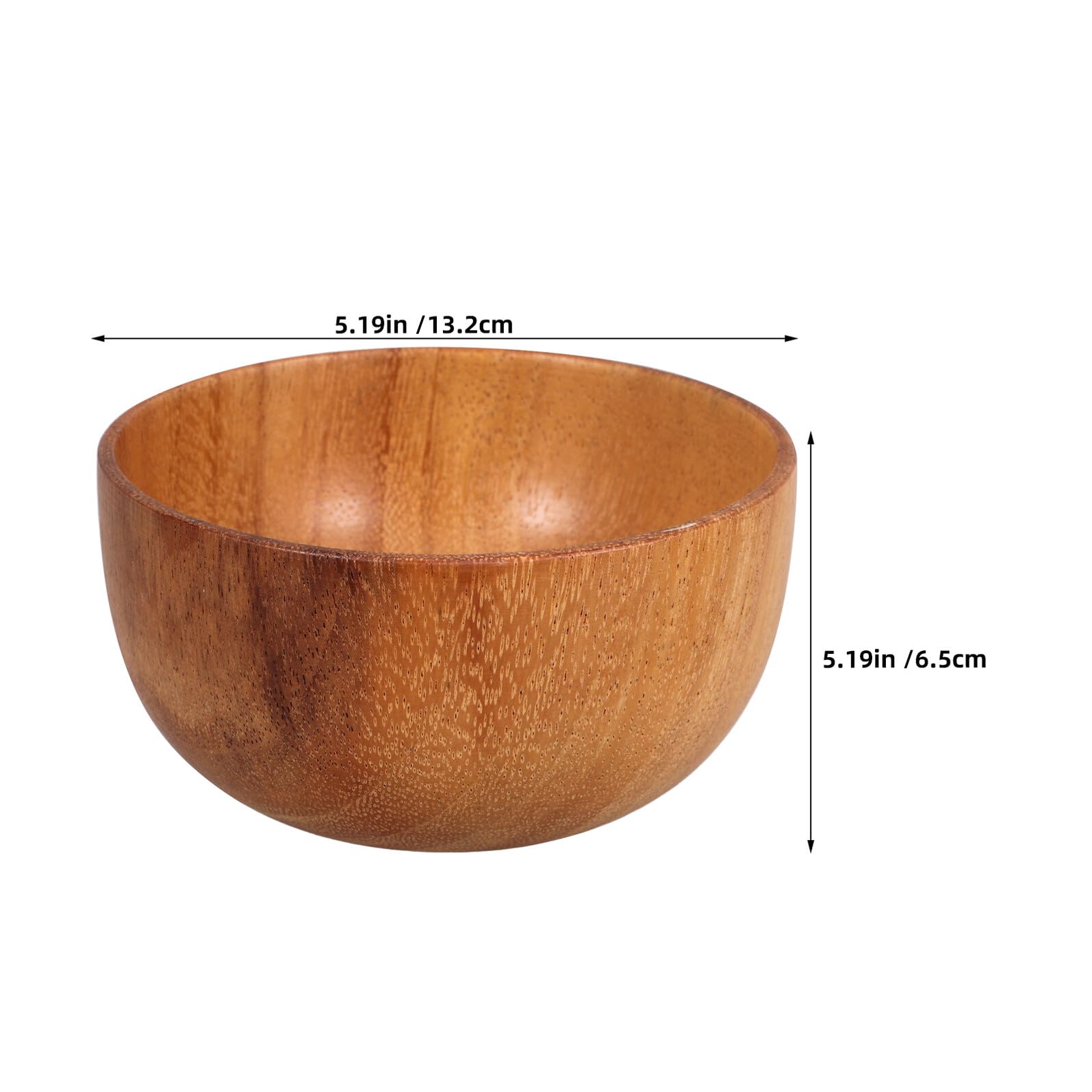2pezzi Ciotole in Legno Di Acacia Rotondi Per Noci Caramelle Antipasti Snack e Salsa Realizzate Mano in Legno Sostenibile