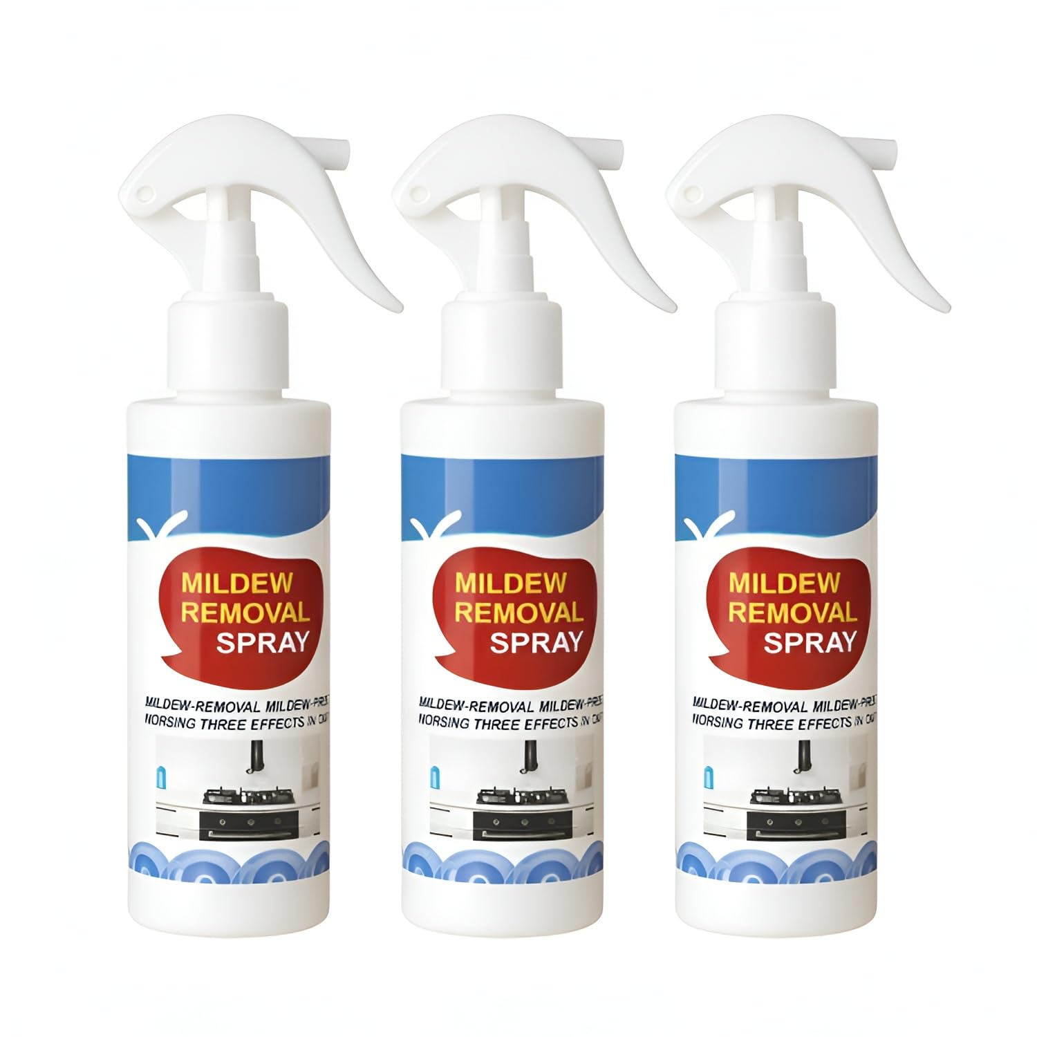 Mold Remover Spray 3x200ml Each| Mould & Mildew Remover for Walls & Bathroom | Powerful Wall Stain Cleaner | Multi-Surface Descaling Cleaning Agent for Kitchen, Tiles-image-47