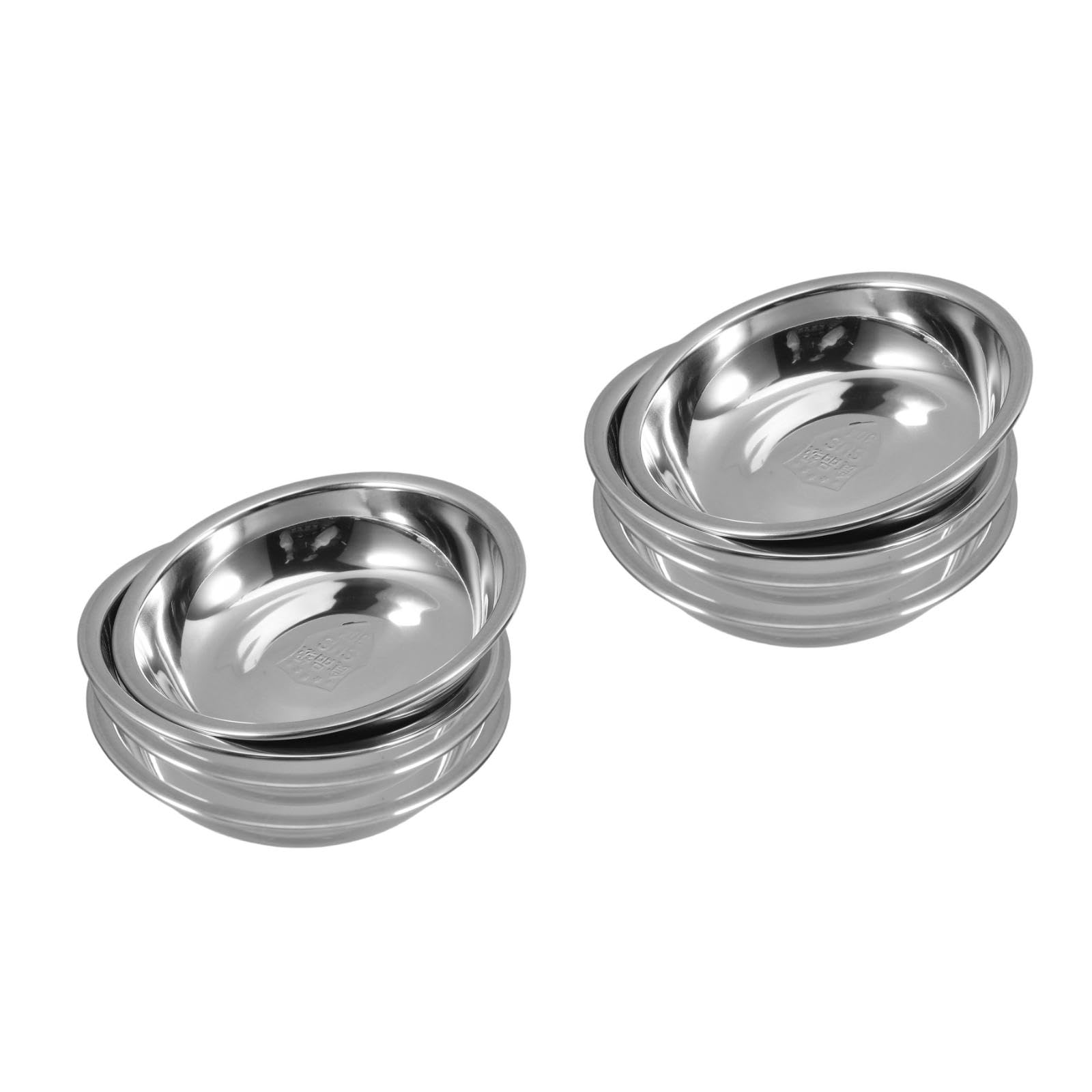 LUOZZY 8pcs 304 Stainless Steel Tea Bag Holder Tray Round Drip Catcher Coaster Organizer for Home Cafe Room Accessory Storage Dish
