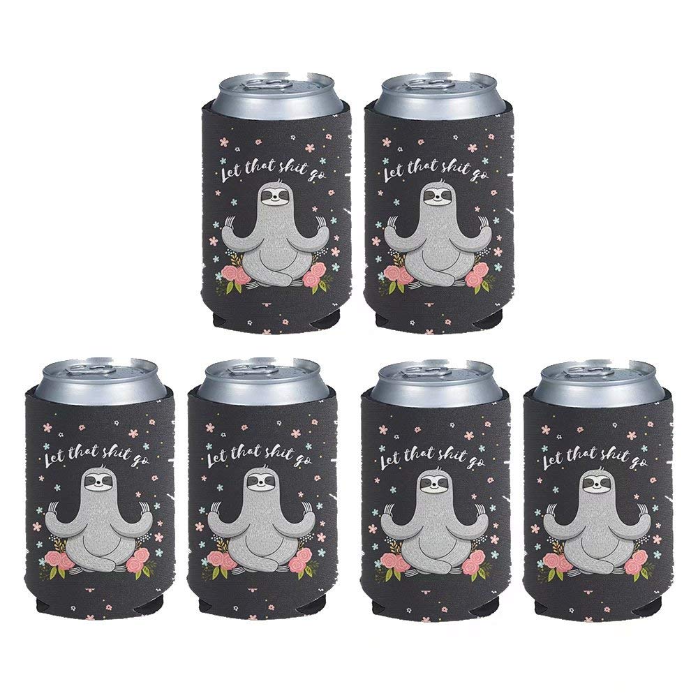 2 Copertine In Neoprene Per Lattine Stile Africano Con Elefanti Bohemien - Ideali Per Birra Ed Energy Drink - Foto 6