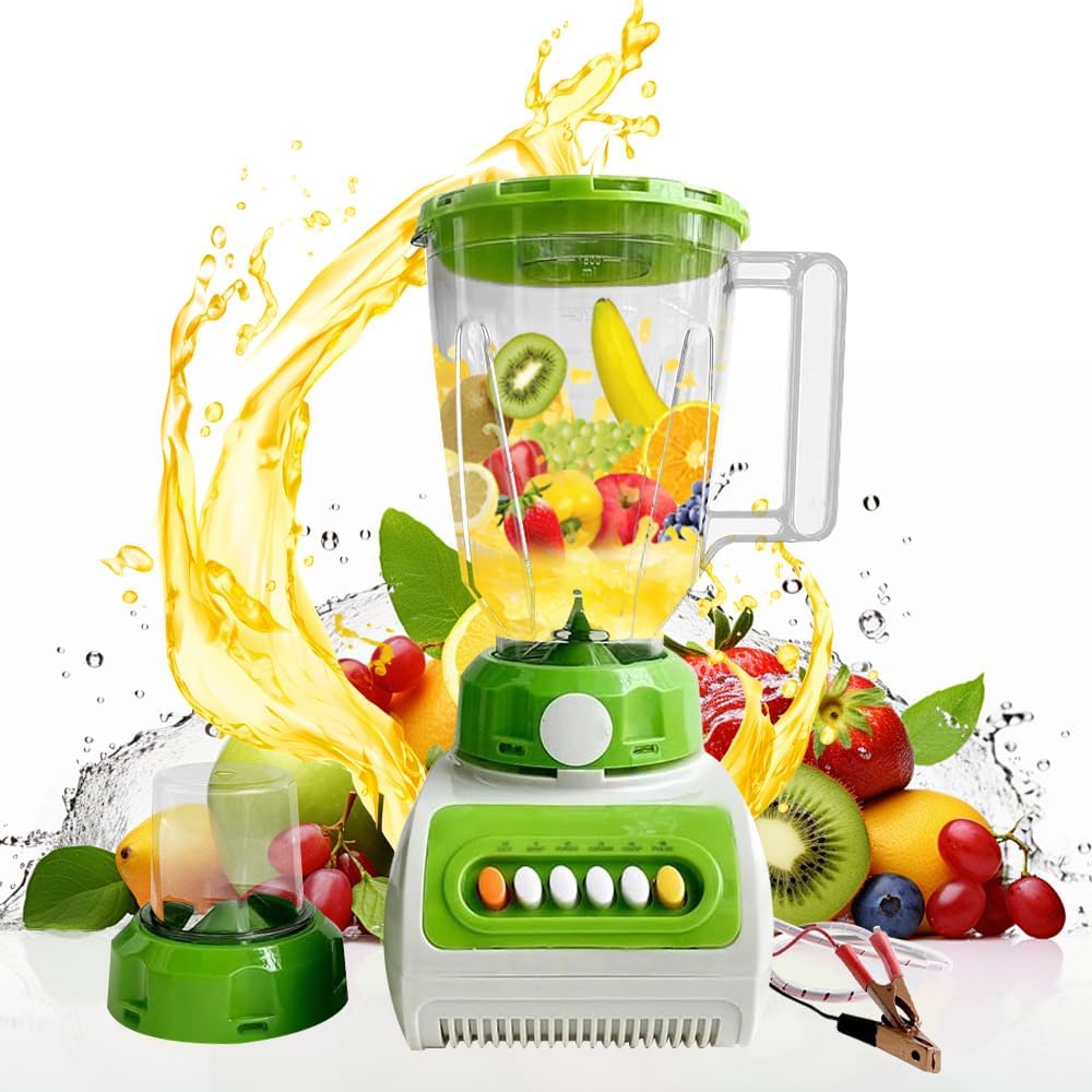 EBS DC 12V Solar Juicer, Tavel Blender for Smoothies, Juice and Shakes, BPA-Free For Camping,Picnic Use