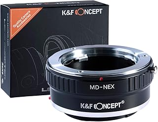 K&F Concept Minolta MD MC Adapter Sony ∙ Kompatibel mit Sony E-Mount Kamera (NEX/Alpha) ∙ Objektivadapter für Minolta MD/M...