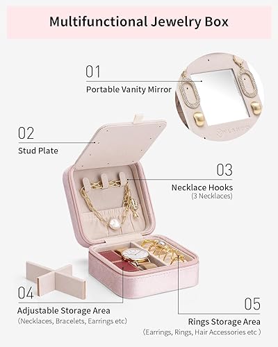 Miniatura 4 de Vlando Preppy Stuff - Organizador de joyas, suministros escolares de preppy para adolescentes y niñas, regalos de moda, estuche de joyería de