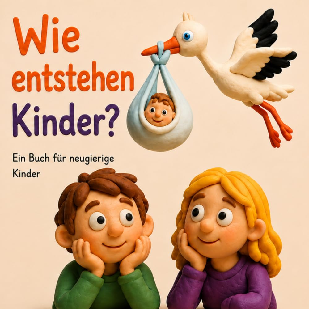 Wie entstehen Kinder? Ein liebevoll erklärtes Aufklärungsbuch für Kinder ab 4 Jahren: Kindgerecht erklärt – Mit liebevollen Knetfiguren und einfachen Antworten auf große Fragen!