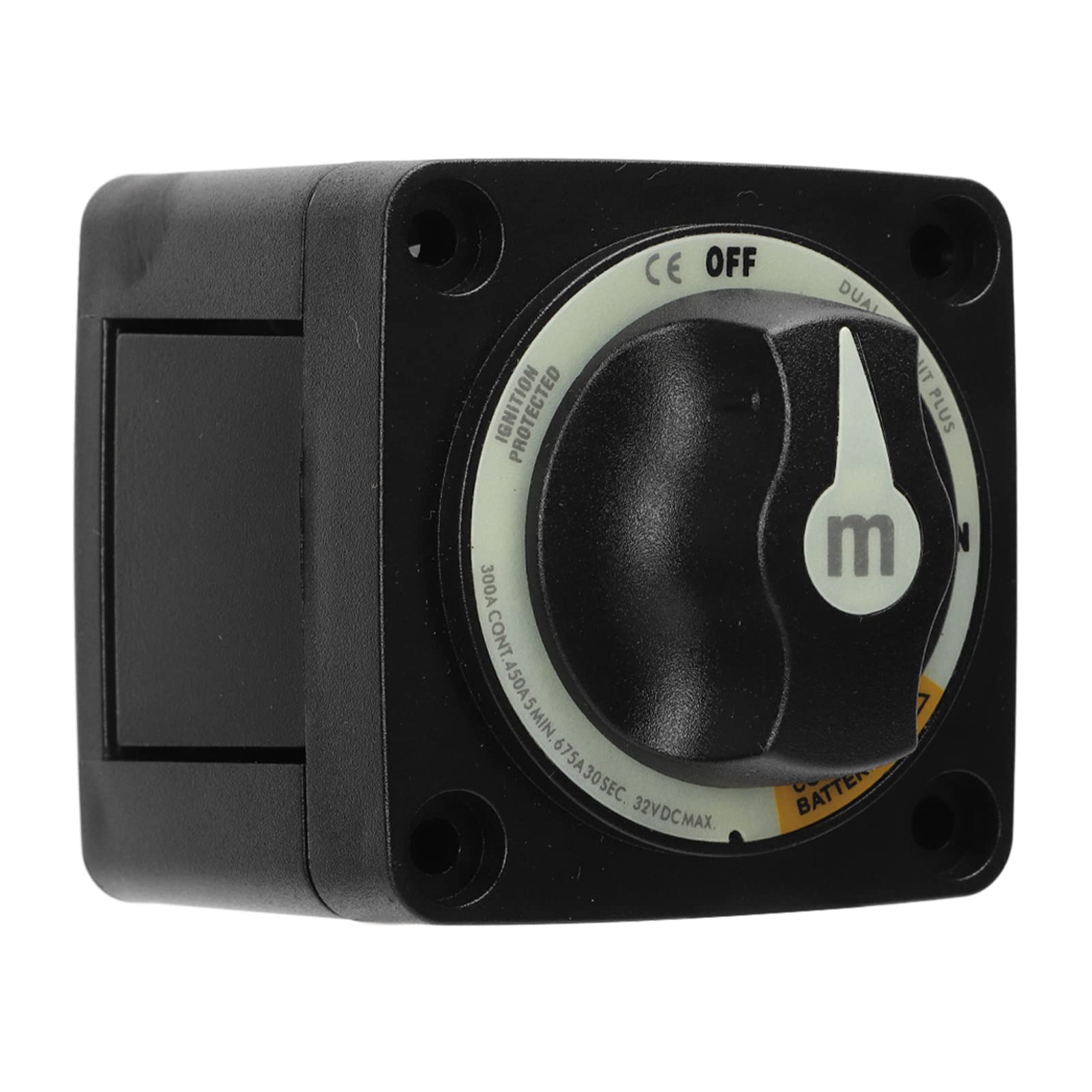 Interruptor Selector de Batería 300A Interruptor de Desconexión de Batería Aislador de Batería 3 Posiciones para RV y Protección de Circuitos Alta Capacidad