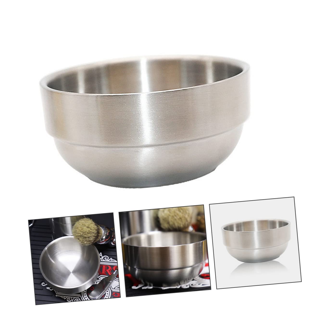 Gogogmee Beard Styling Foam Brush Shaving Bowl for Men Grooming Shaving Cup Face Cleaning Mug