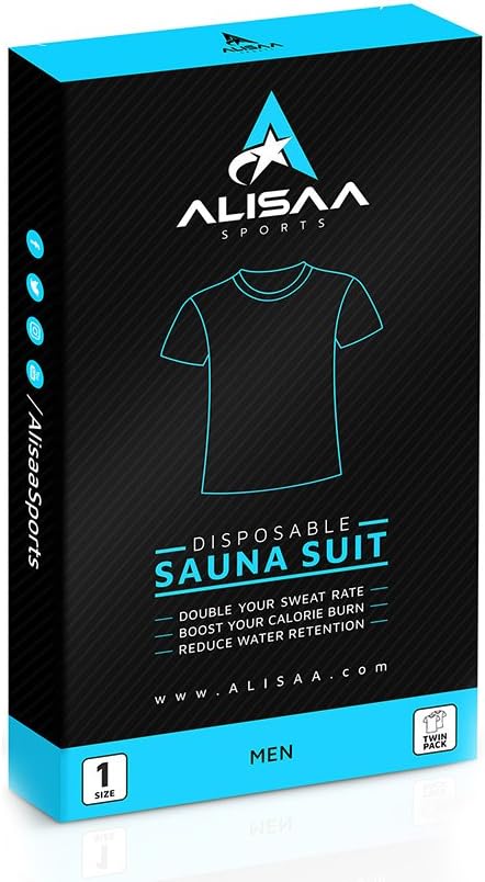 Alisaa Disposable Sweat Suit (4 Pack) Sauna Exercise Gym Suit Fitness Weight Loss
