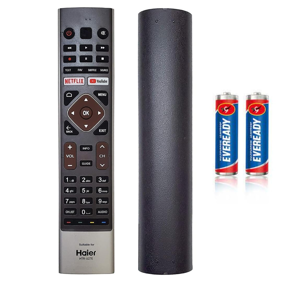 Tech23 Remote Compatible for Haier TV Remote Control HTR-U27E with 2 Free AAA Batteries | Haier Smart 4K Android LED TV Remote - Universal Haier TV Remote (Non Voice) (B0CCMWFQF5) Amazon Price History, Amazon Price Tracker