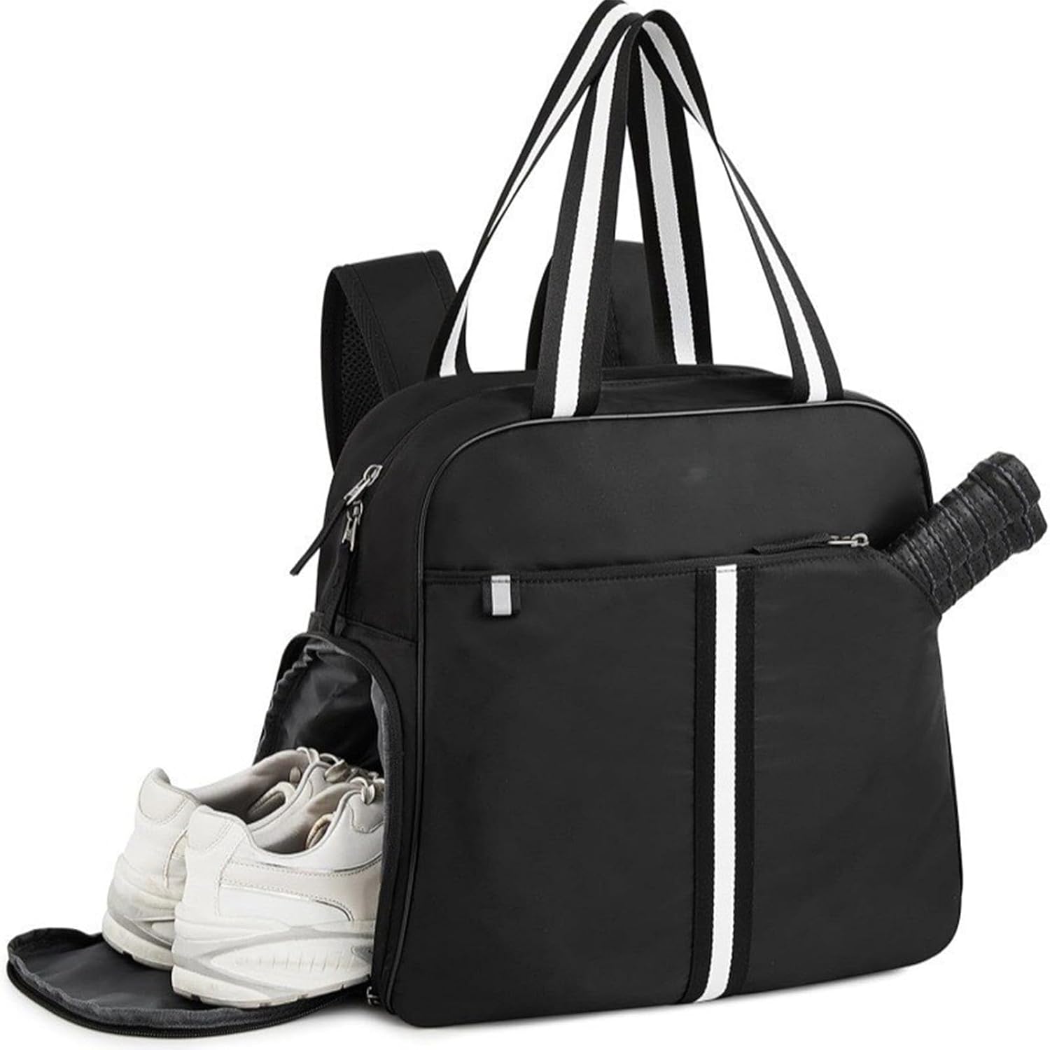 Large Capacity Tennis Backpack for Women - Unisex Waterproof Duffel Bag with Shoe Compartment - Durable Travel Bag