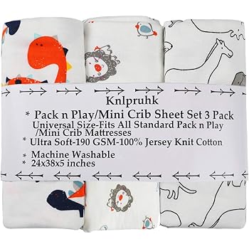 mini crib sheets 24x38x5