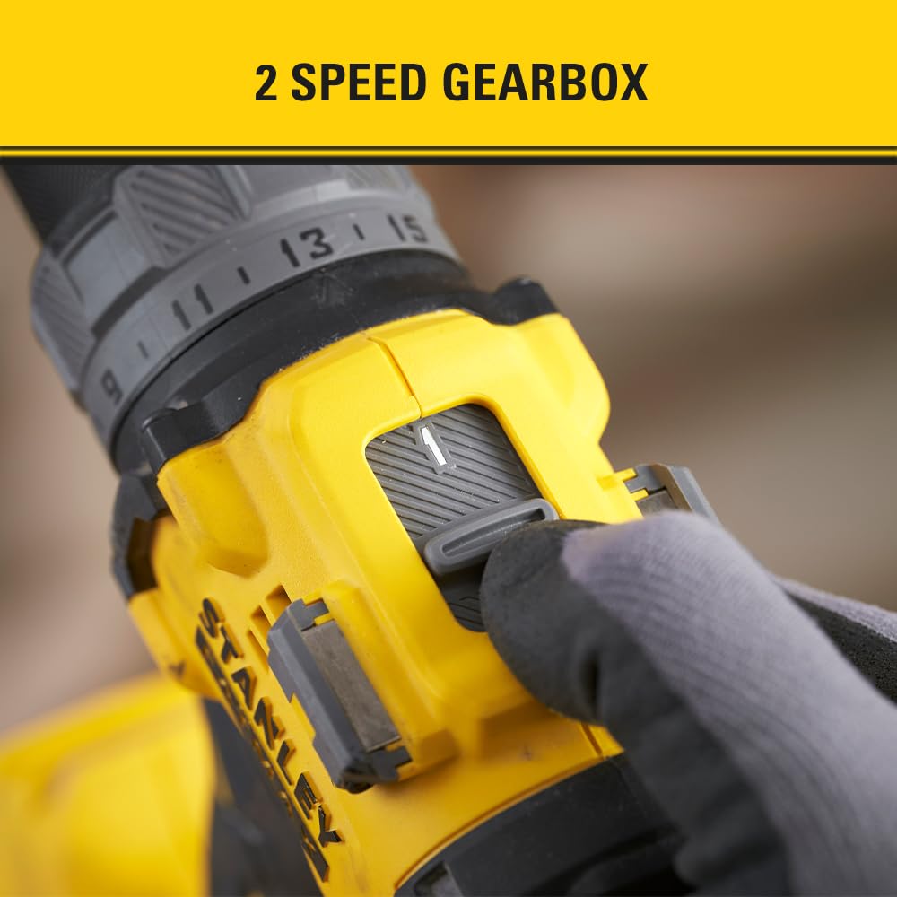 STANLEY FATMAX Trapano avvitatore a batteria senza spazzole 18V V20 SFMCD725B-XJ