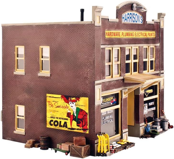 Built-N-Ready Harrison's 2-Story Hardware Store O Woodland Scenics